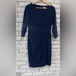 Navy Calvin Klein career dress sz 6 EUC